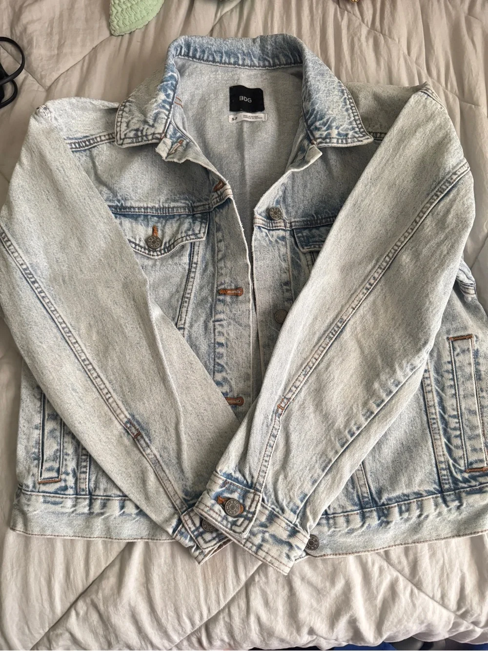 BDG Light Blue Acid Wash Denim Jacket